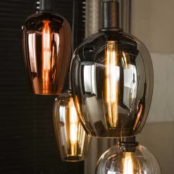 Jenny 7-lichts Hanglamp Meerkleurig glas