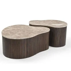 Jenny Salontafel organisch Marmer 70cm