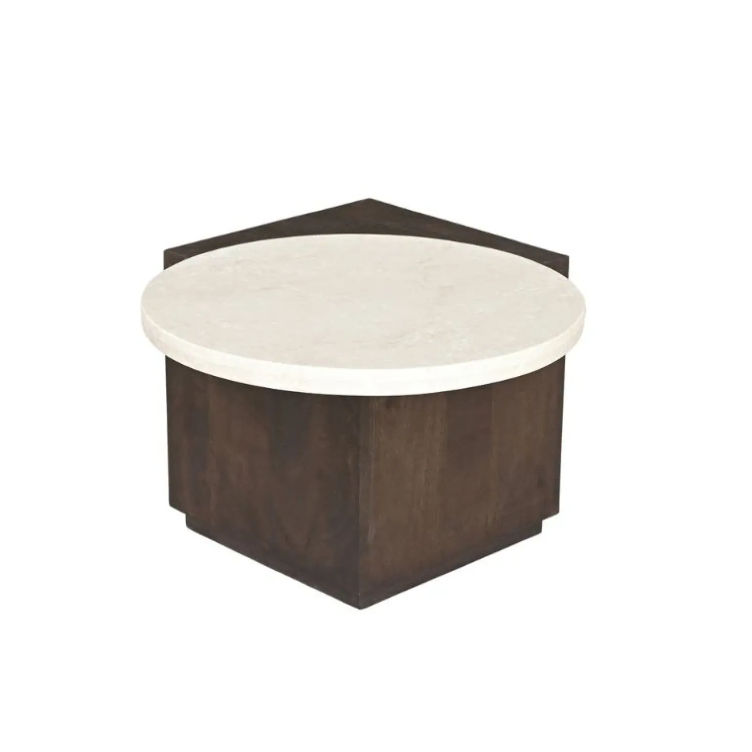 Jessie Bijzettafel Bruin Marmer 60 cm