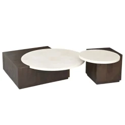 Jessie Salontafel Bruin Marmer 103 cm