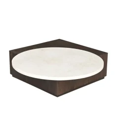 Jessie Salontafel Bruin Marmer 103 cm