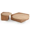 Jessie Salontafel Mangohout Travertin 103 cm