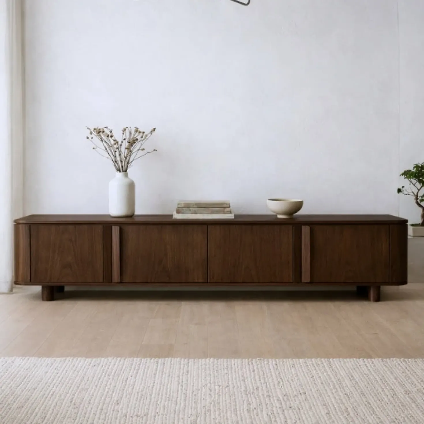Jessy Tv Meubel Walnoot 235 cm