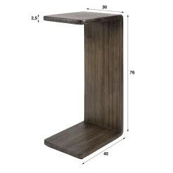 Jill Teak Bijzettafel Teakhout Espresso 40cm