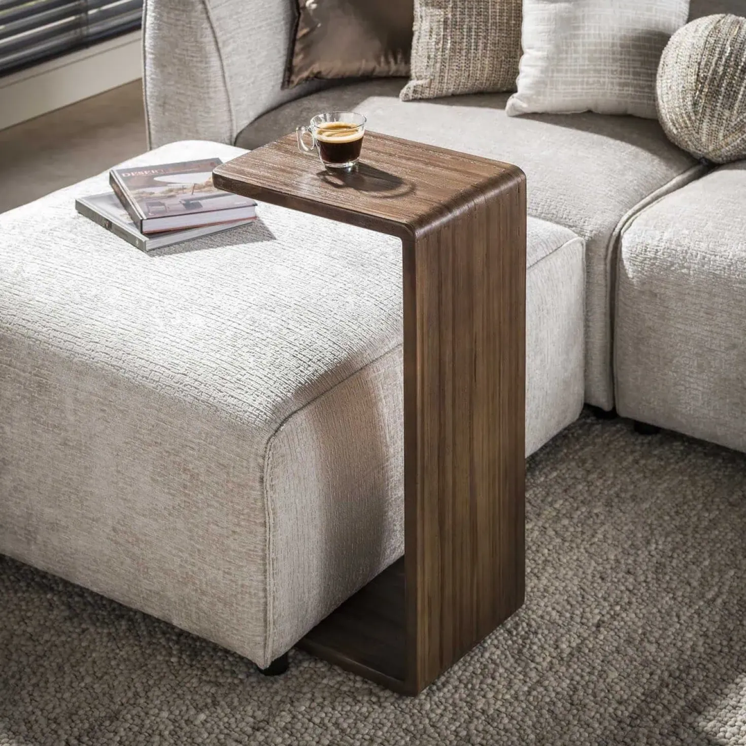 Jill Teak Bijzettafel Teakhout Espresso 40cm