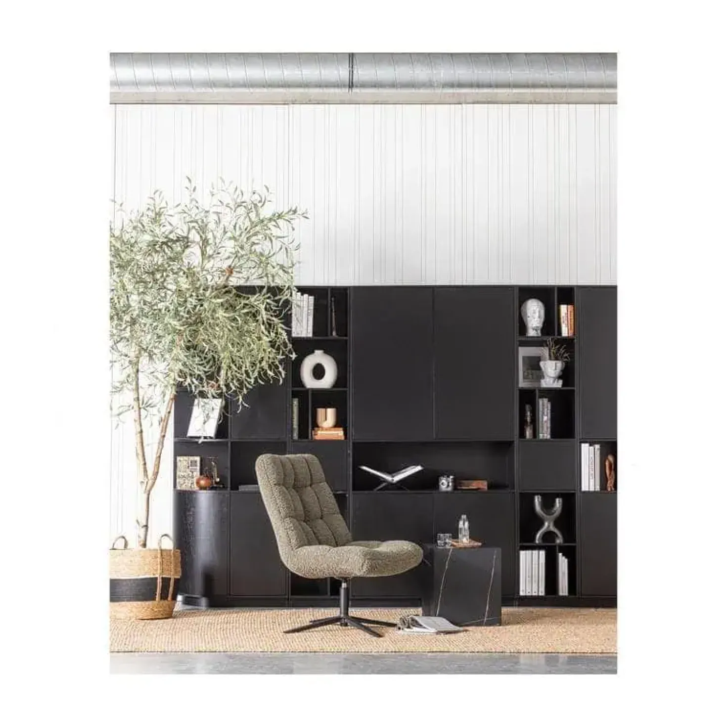 Job Draaifauteuil teddy groen