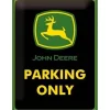 John Deere Parking only - metalen bord