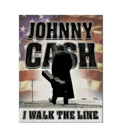 Johnny Cash USA - metalen bord