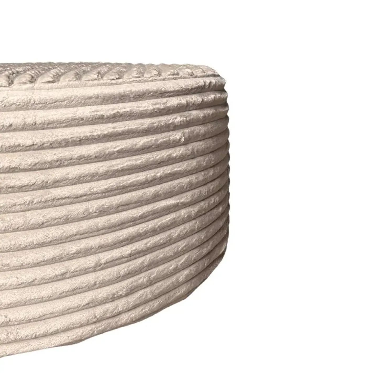 Jonah Hocker Beige Ribstof 80cm