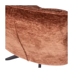 Jouke Draaifauteuil Chenille Roestbruin