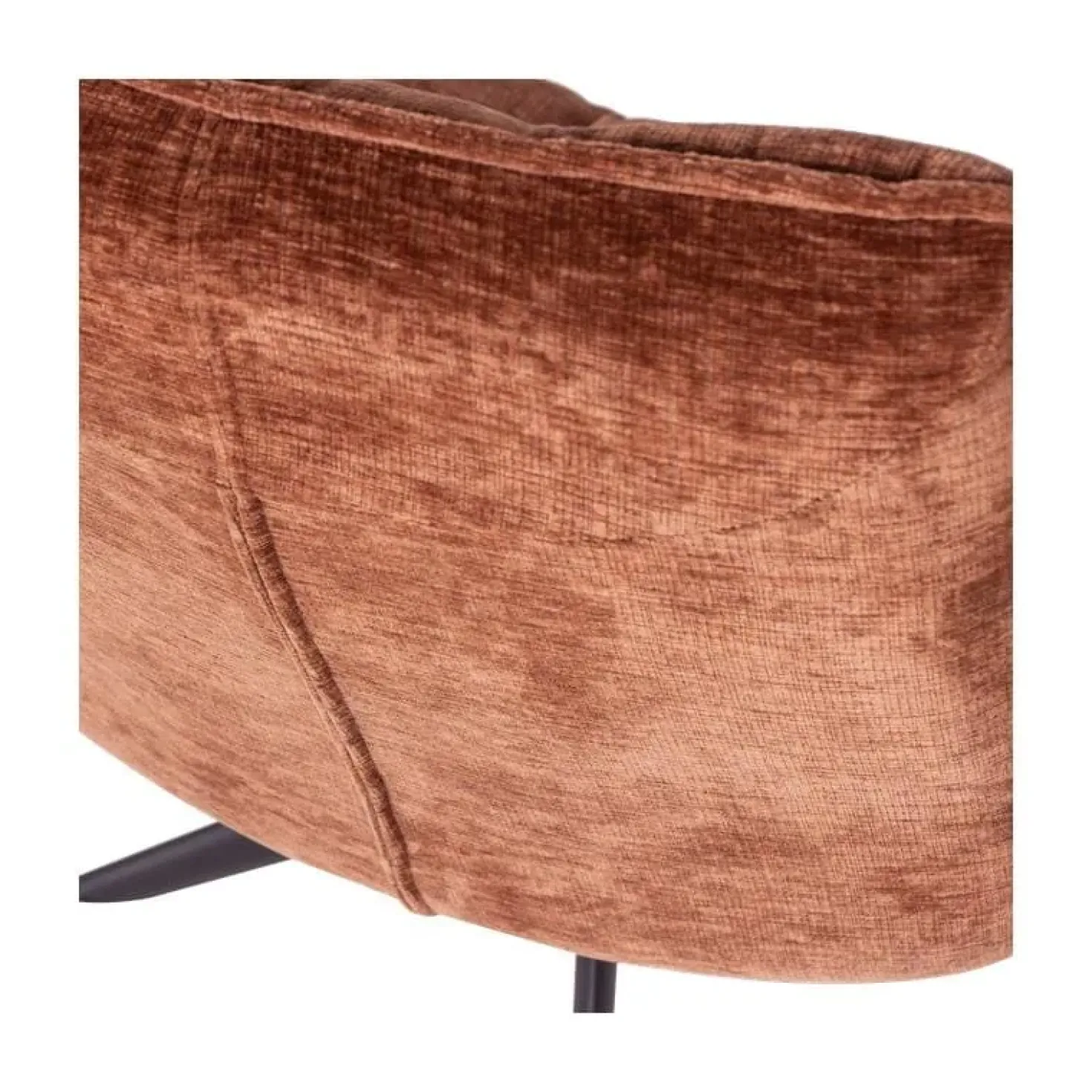 Jouke Draaifauteuil Chenille Roestbruin