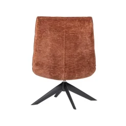 Jouke Draaifauteuil Chenille Roestbruin