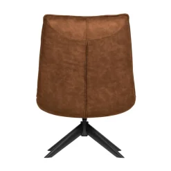 Jouke Draaifauteuil leerlook cognac