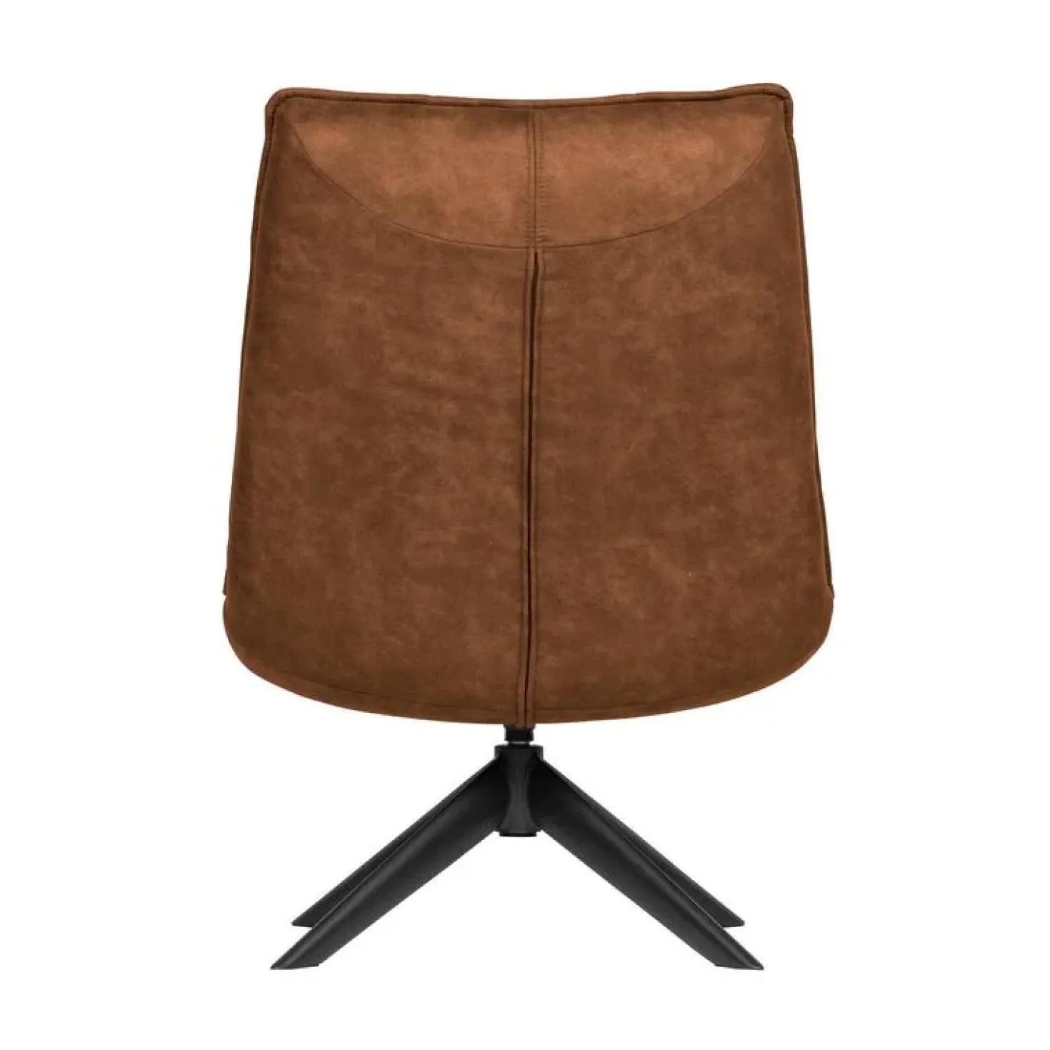 Jouke Draaifauteuil leerlook cognac