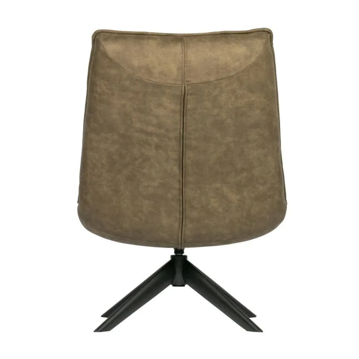 Jouke Draaifauteuil leerlook groen