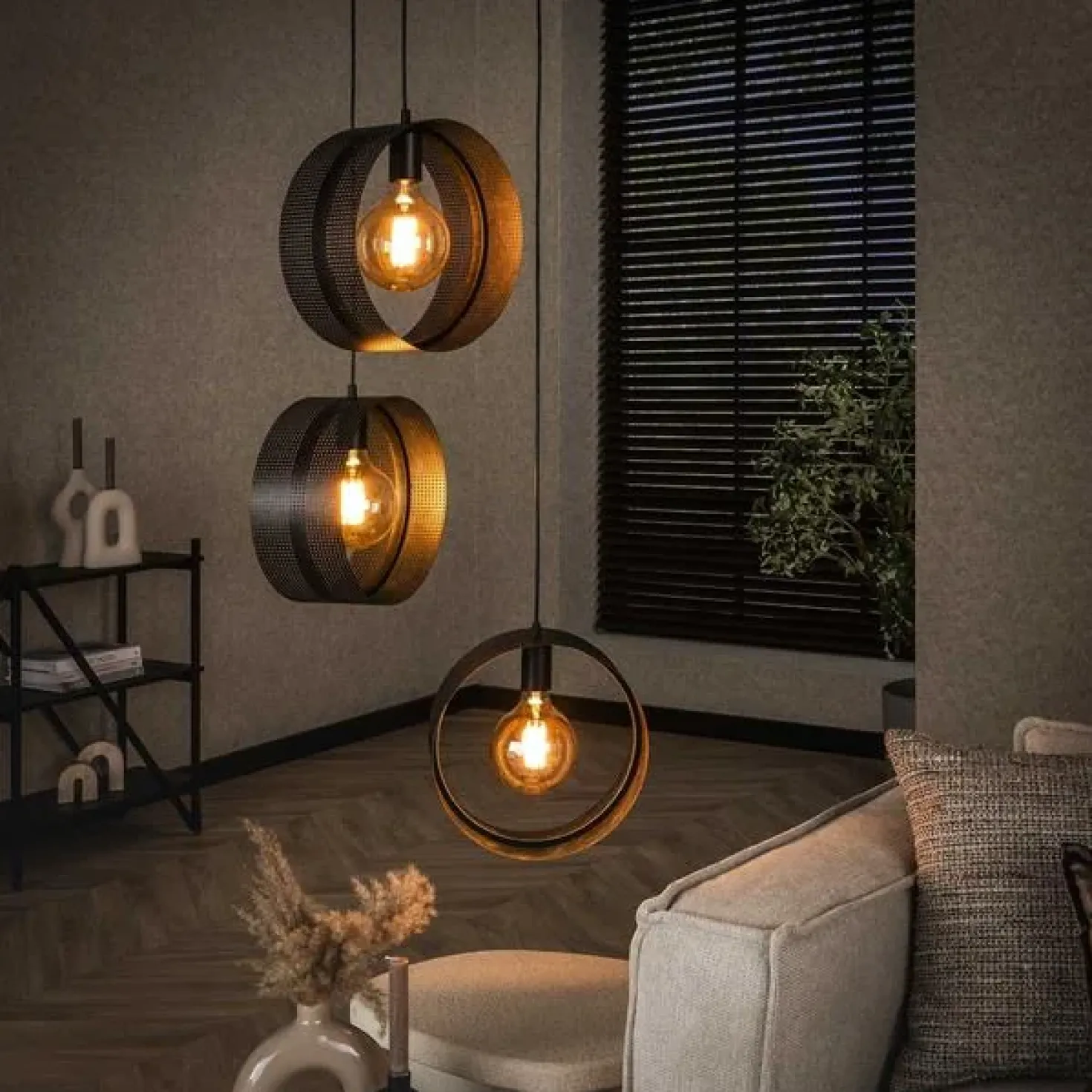 Juno 3-lichts Hanglamp Charcoal