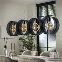 Juno 4-lichts Hanglamp Charcoal