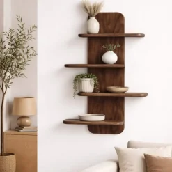 Juul Wandrek 4 planken walnoot