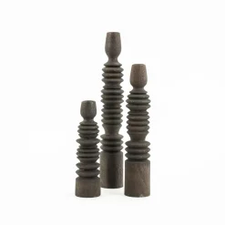 Kaarshouder set van 3 Totem Bruin