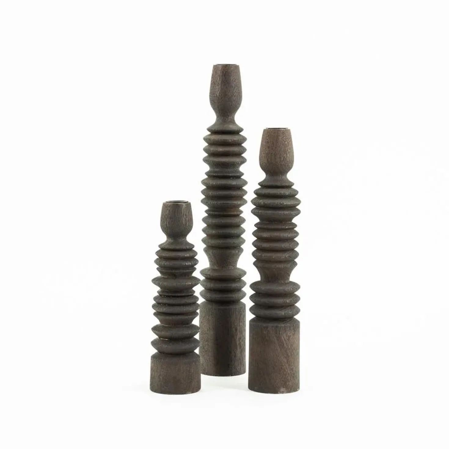 Kaarshouder set van 3 Totem Bruin