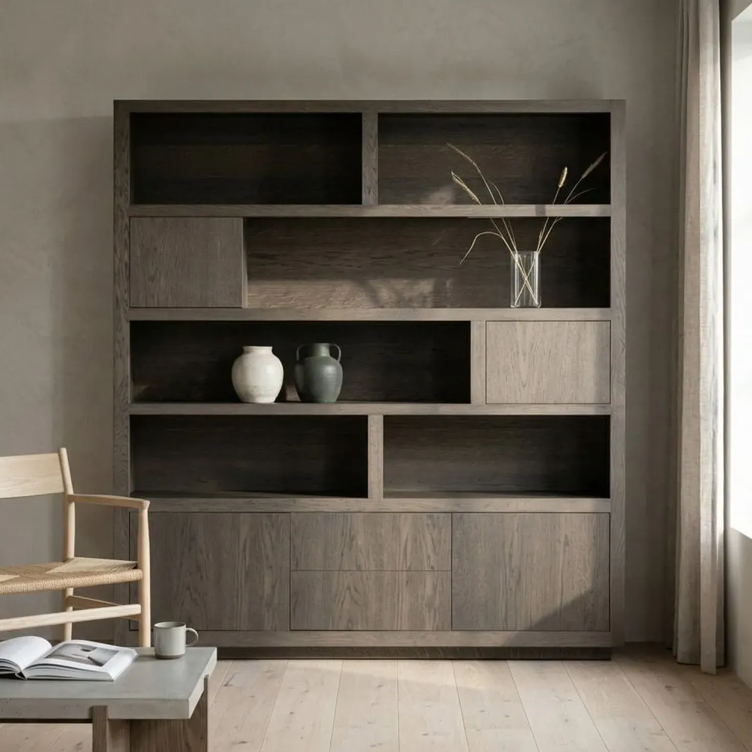 Kabinet Helsinki Bruin 200x220cm