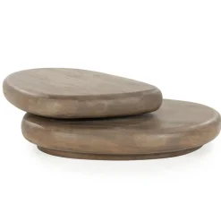 Kabo Salontafel set Mangohout bruin 100cm