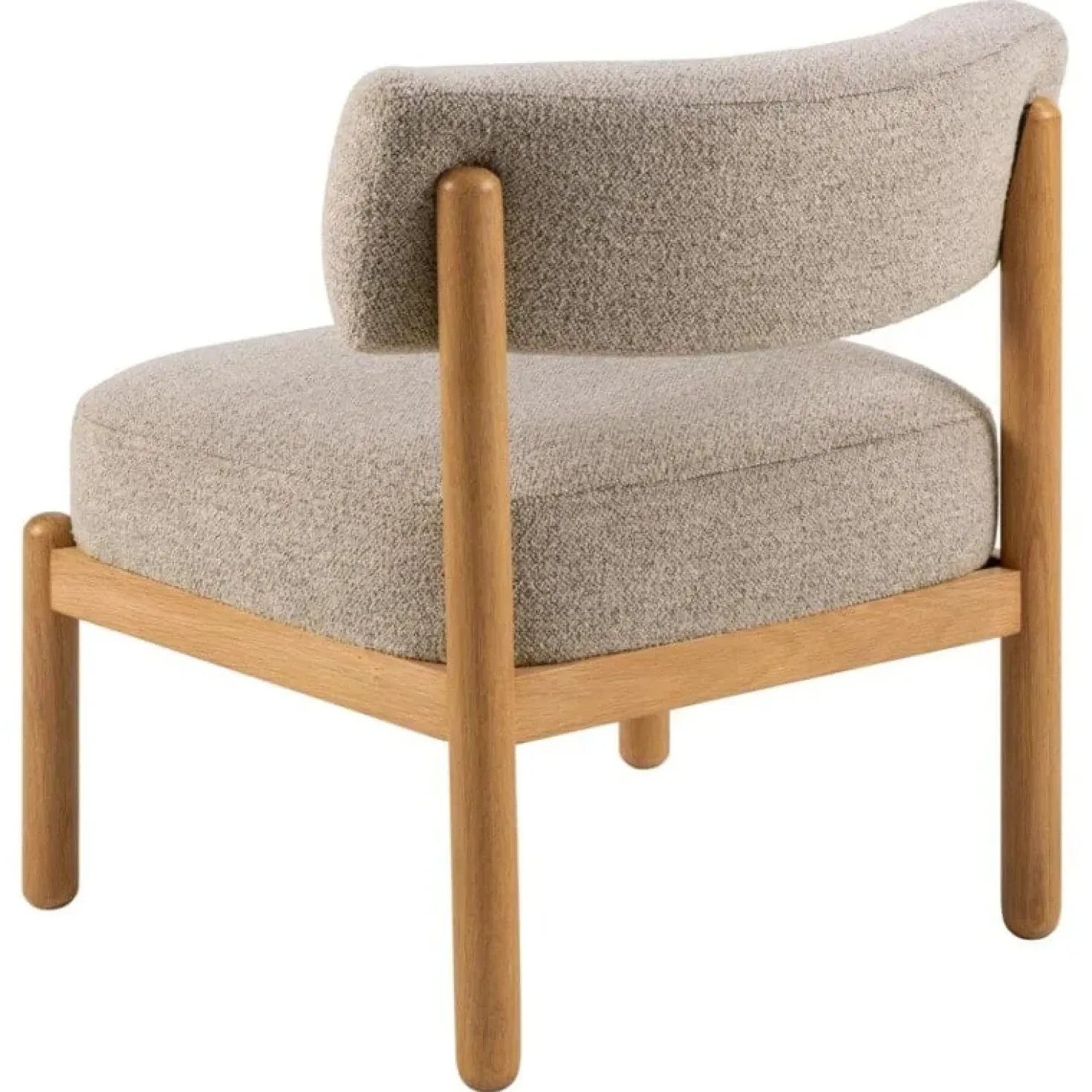 Karoa Fauteuil Beige Hout