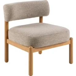 Karoa Fauteuil Beige Hout