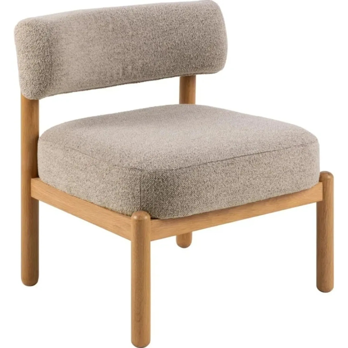 Karoa Fauteuil Beige Hout