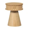 Karri Nachtkastje rond MDF/grenen naturel 38cm