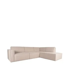 Kay Bank 5-zits Naturel Boucle Rechts