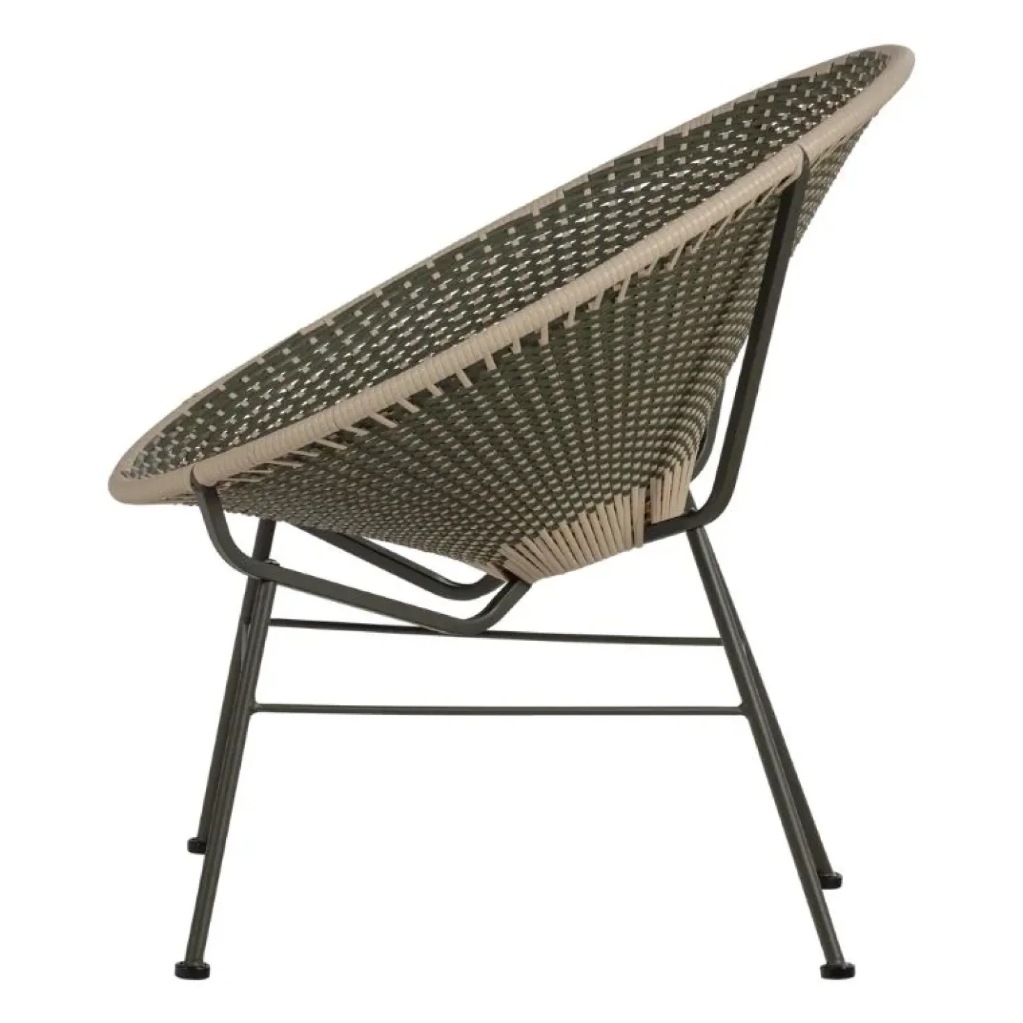 Kazoun Tuin loungestoel wicker groen