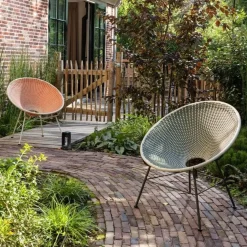 Kazoun Tuin loungestoel wicker groen