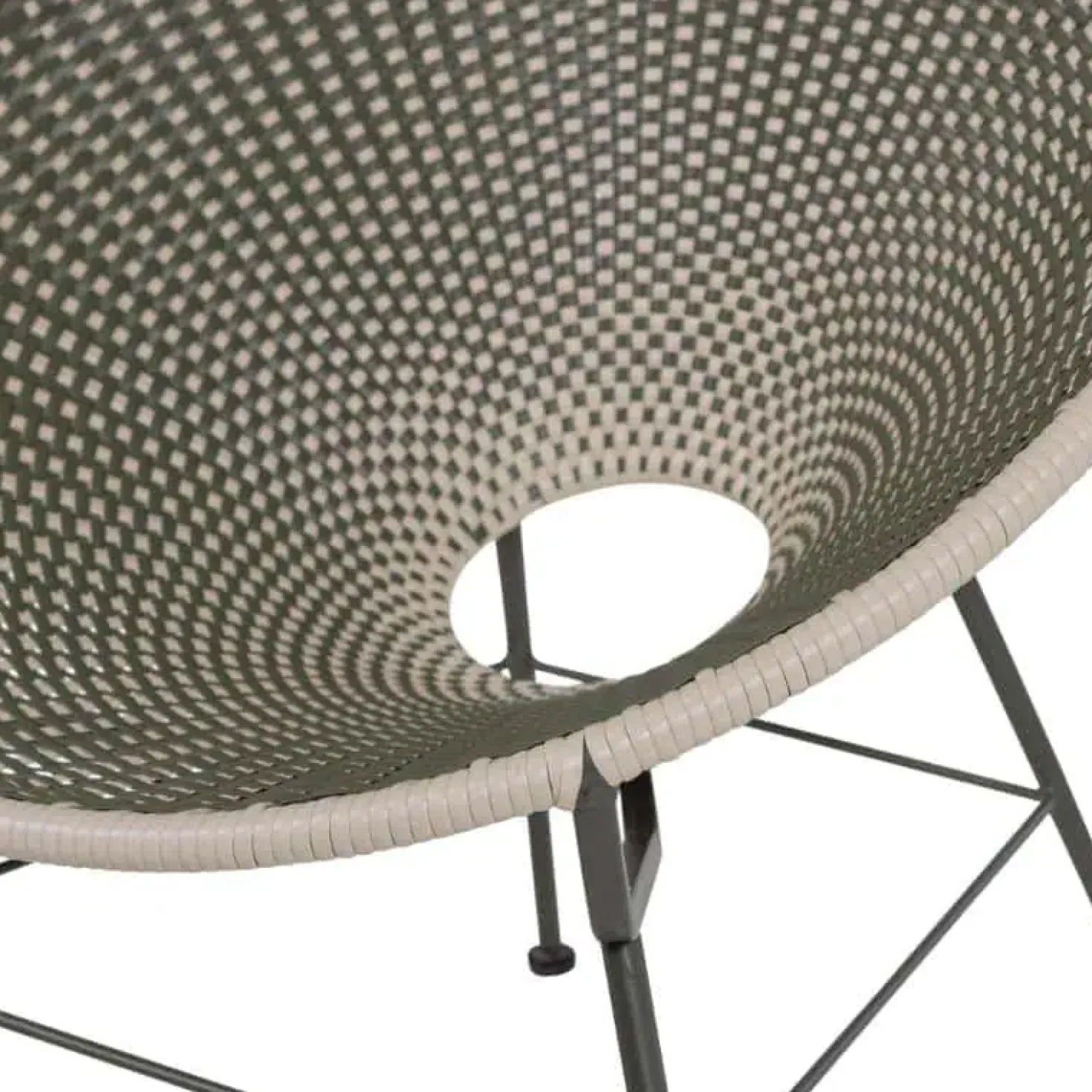 Kazoun Tuin loungestoel wicker groen