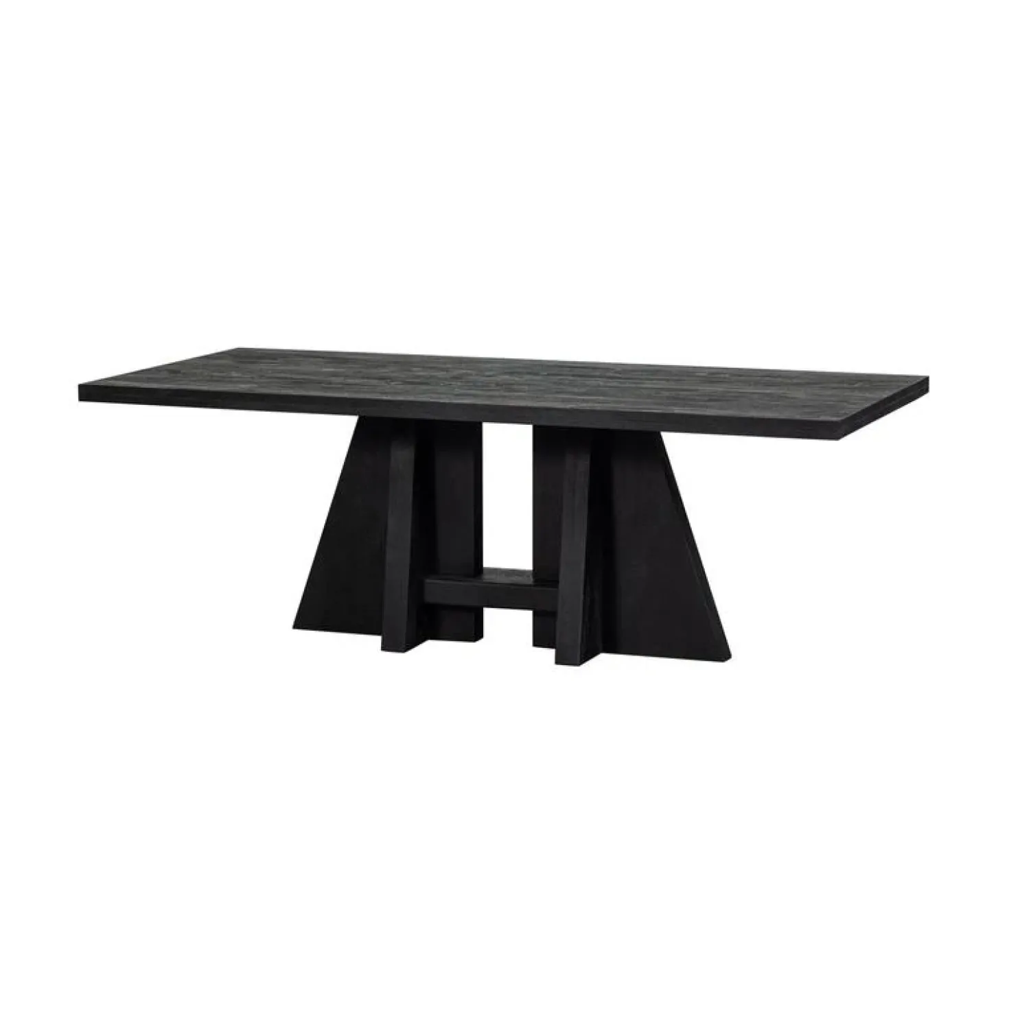 Kean Eettafel met middenpoot mango zwart 220cm