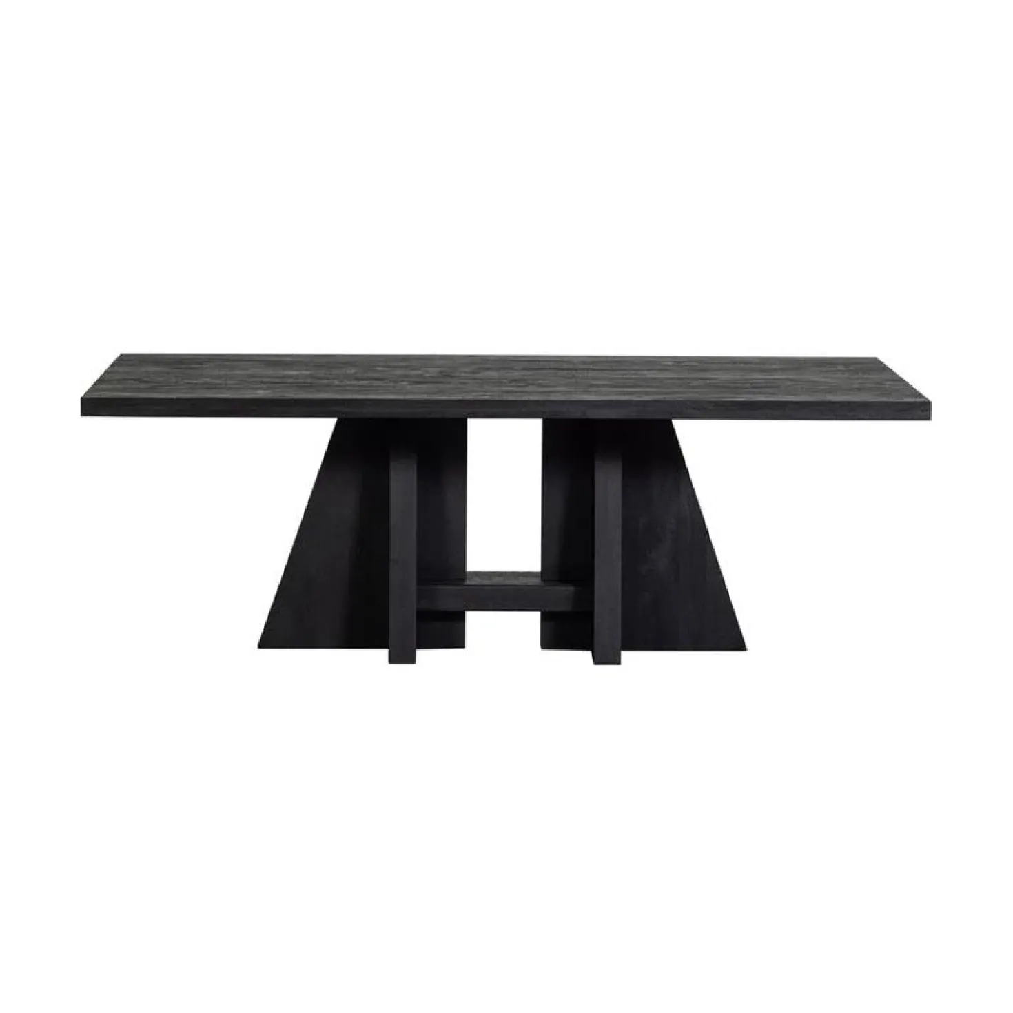 Kean Eettafel met middenpoot mango zwart 220cm