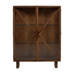 Kella 2-deurs kast mangohout bruin 100cm