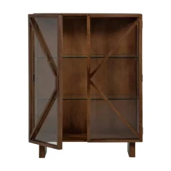 Kella 2-deurs kast mangohout bruin 100cm