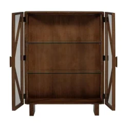 Kella 2-deurs kast mangohout bruin 100cm