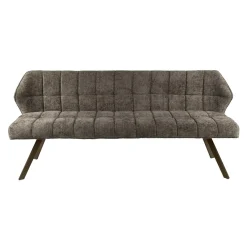 Kelly Eetkamerbank Hoven taupe met bruin bronzen poot