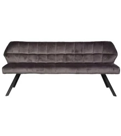 Kelly eetkamerbank velvet antraciet