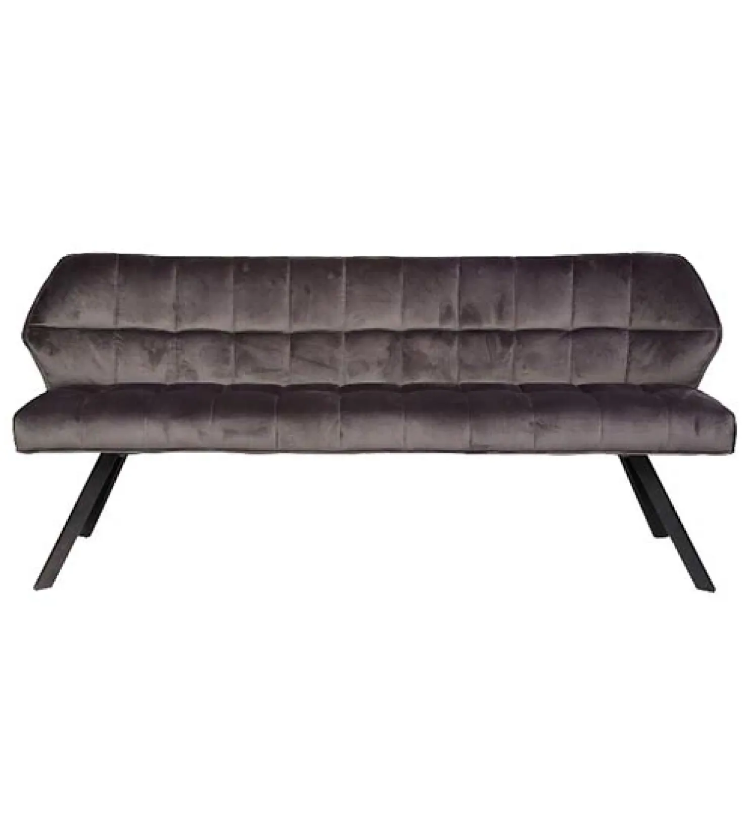 Kelly eetkamerbank velvet antraciet