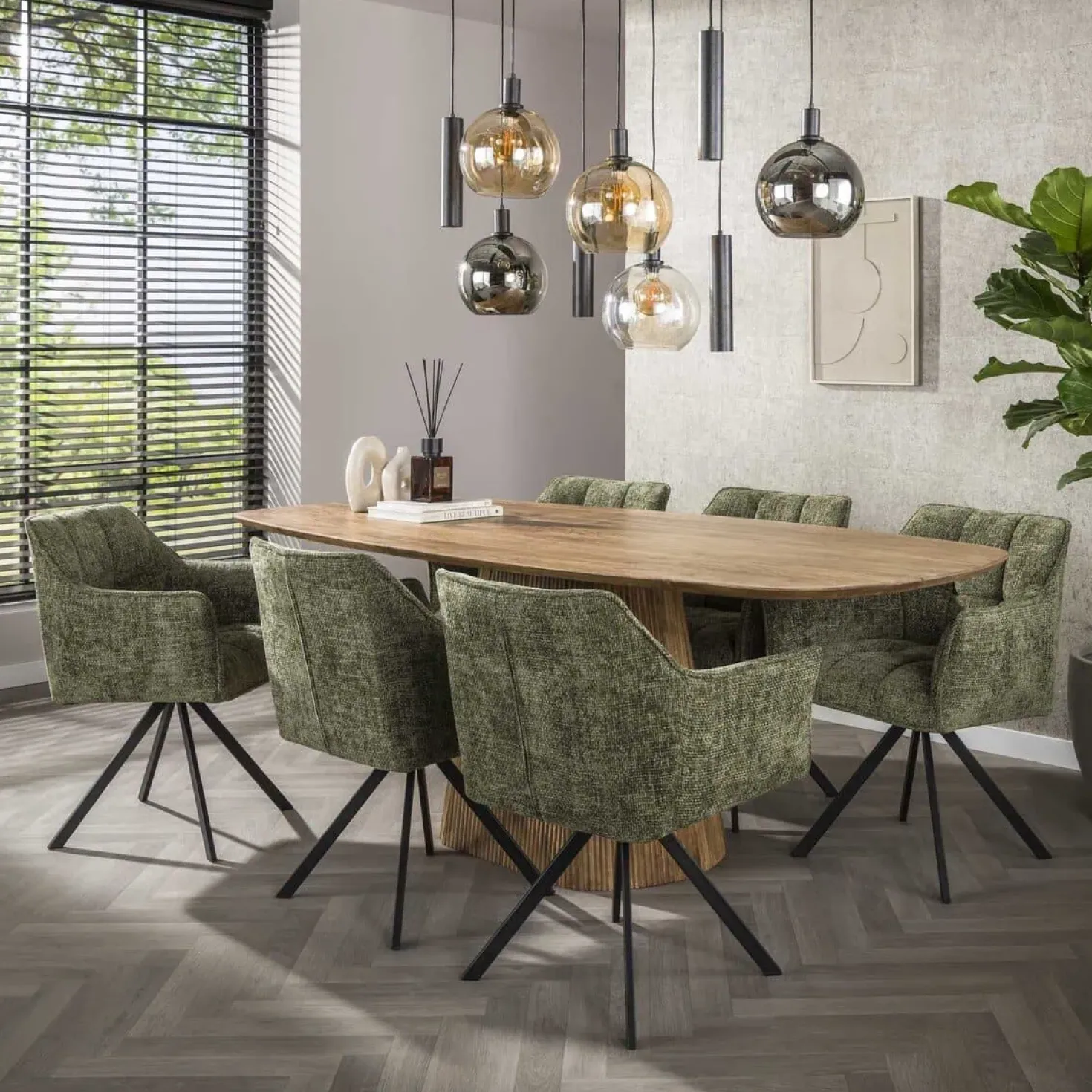 Kelly Eetkamerstoel Hoven groen