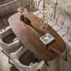 Kelvin Eettafel deens ovaal Acaciahout 150cm