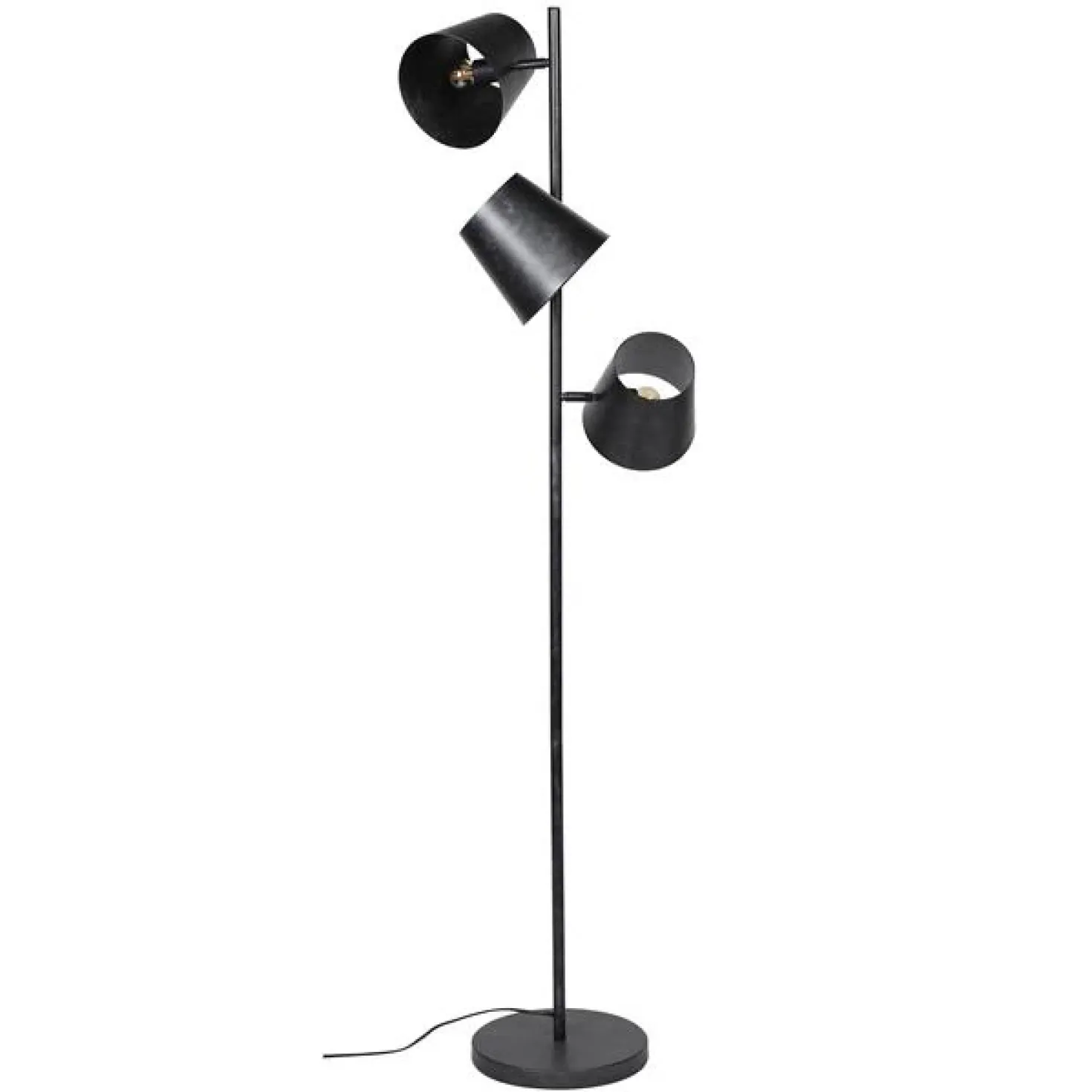 Kenan 3-lichts vloerlamp industrieel