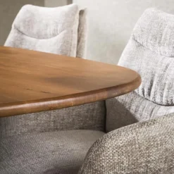 Kevin Eettafel deens ovaal Mangohout 180cm
