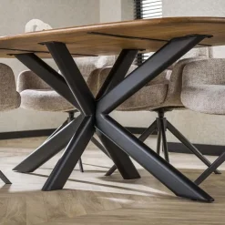 Kevin Eettafel deens ovaal Mangohout 215cm