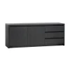Kiara Dressoir Klein Zwart 212cm
