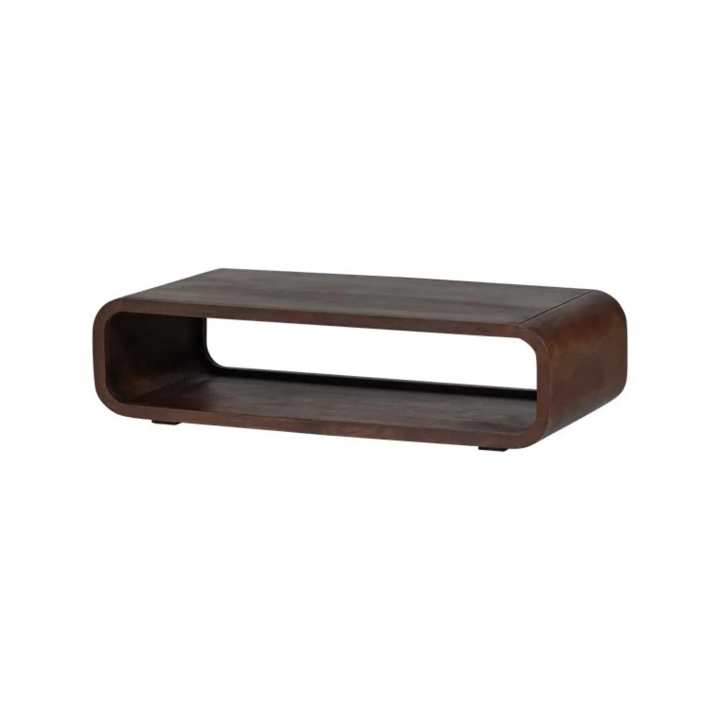 Kinu Salontafel Mangohout Donkerbruin 120cm