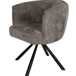 Kivo Draaibare Eetkamerfauteuil Grijs